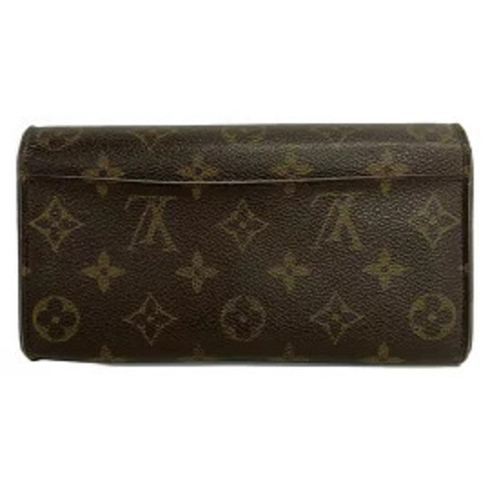 Louis Vuitton Wallet Marron Portefeuille Sarah Long Black
